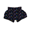 Constellation Planet Print Pattern Muay Thai Boxing Shorts-grizzshop