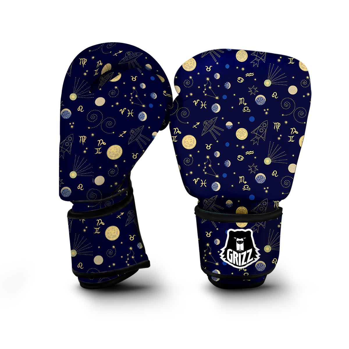 Constellation Print Pattern Boxing Gloves-grizzshop