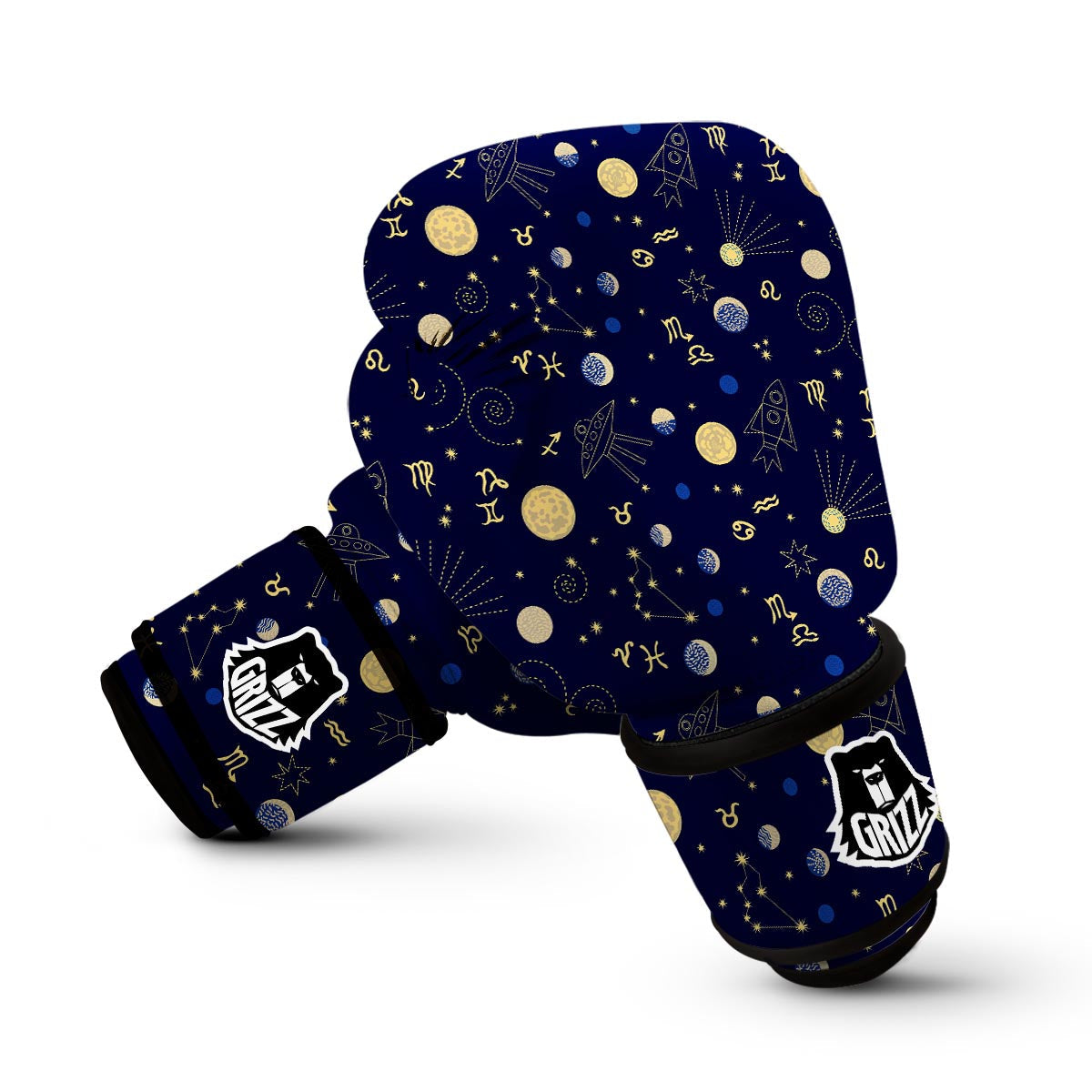 Constellation Print Pattern Boxing Gloves-grizzshop