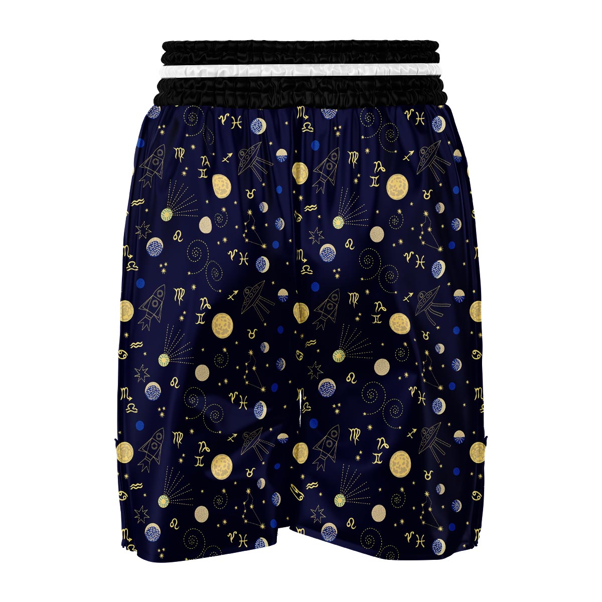Constellation Print Pattern Boxing Shorts-grizzshop