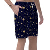 Constellation Print Pattern Men's Shorts-grizzshop