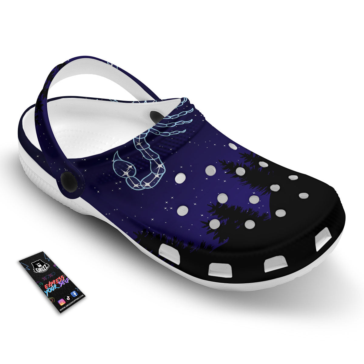 Constellation Scorpio Print Clog-grizzshop