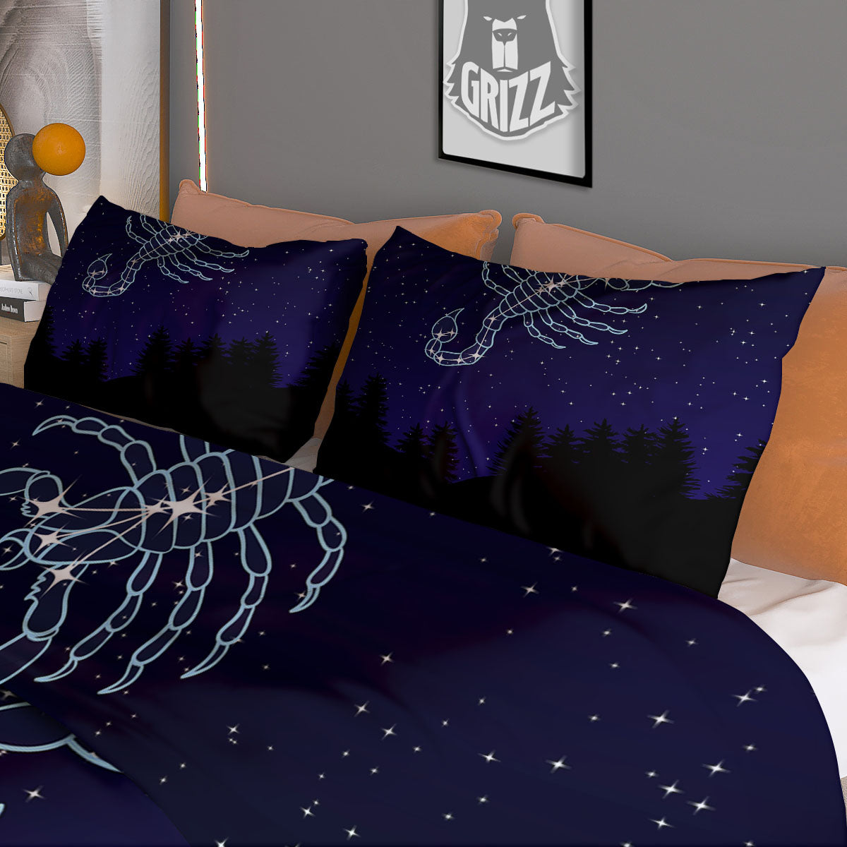 Chevron White And Teal Print Pattern Duvet Cover Bedding Set
