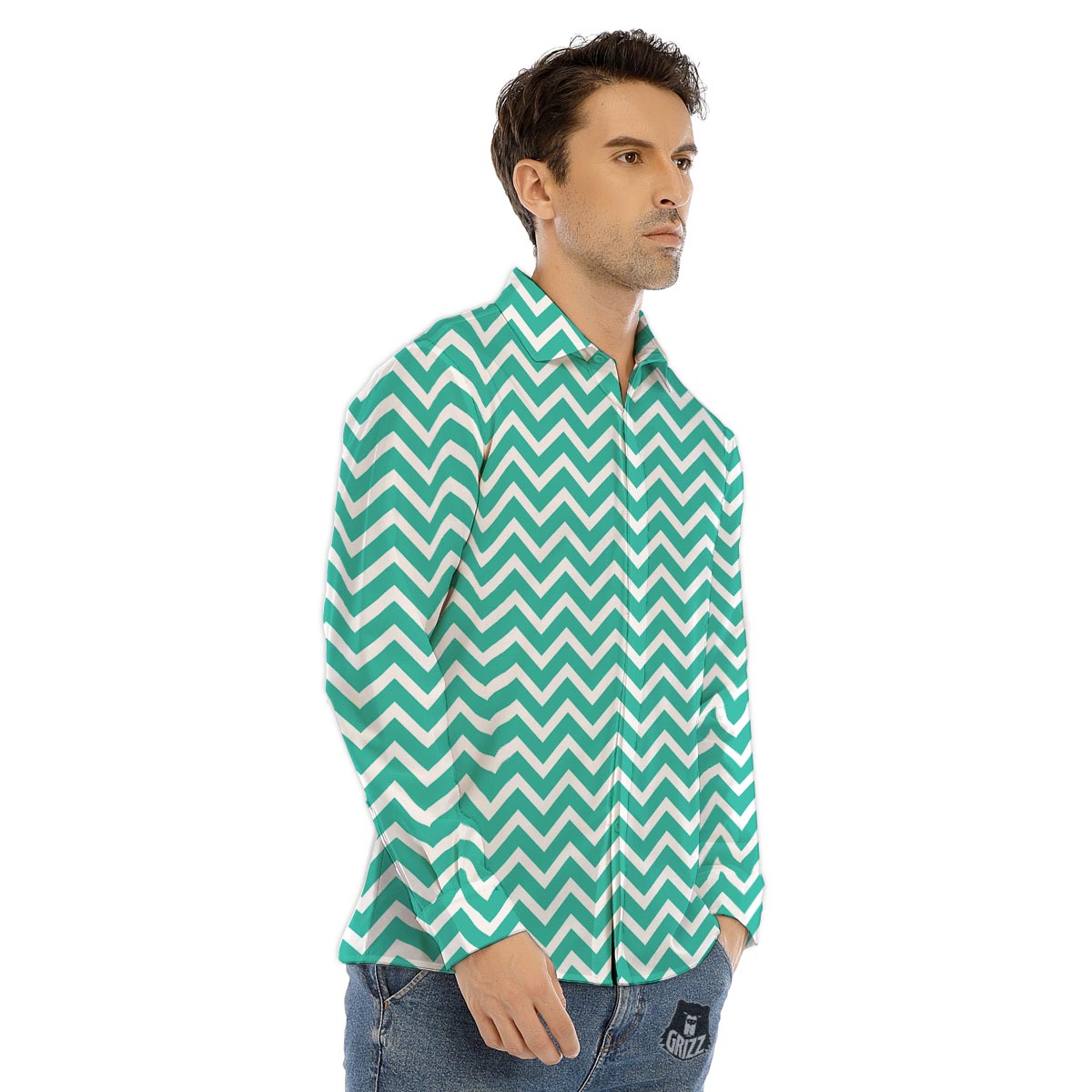 Constellation Scorpio Print Men's Dress Shirts-grizzshop