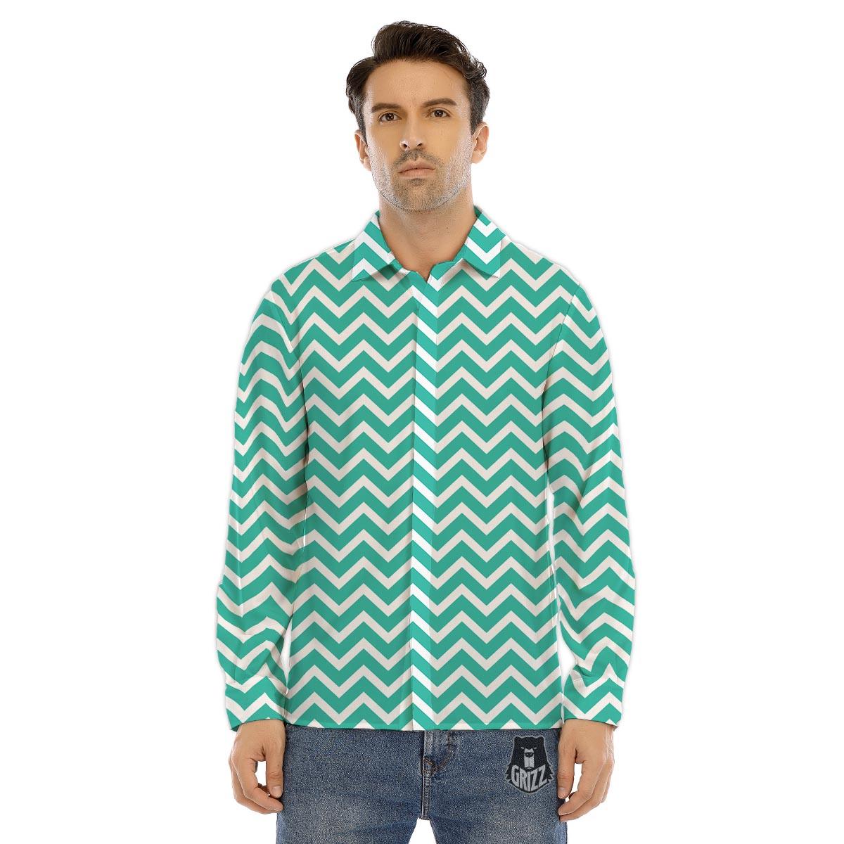 Constellation Scorpio Print Men's Dress Shirts-grizzshop