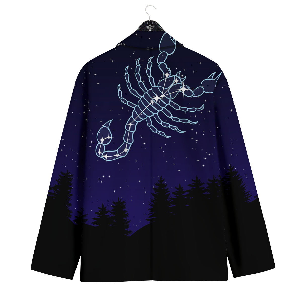 Constellation Scorpio Print Men's Sport Coat-grizzshop