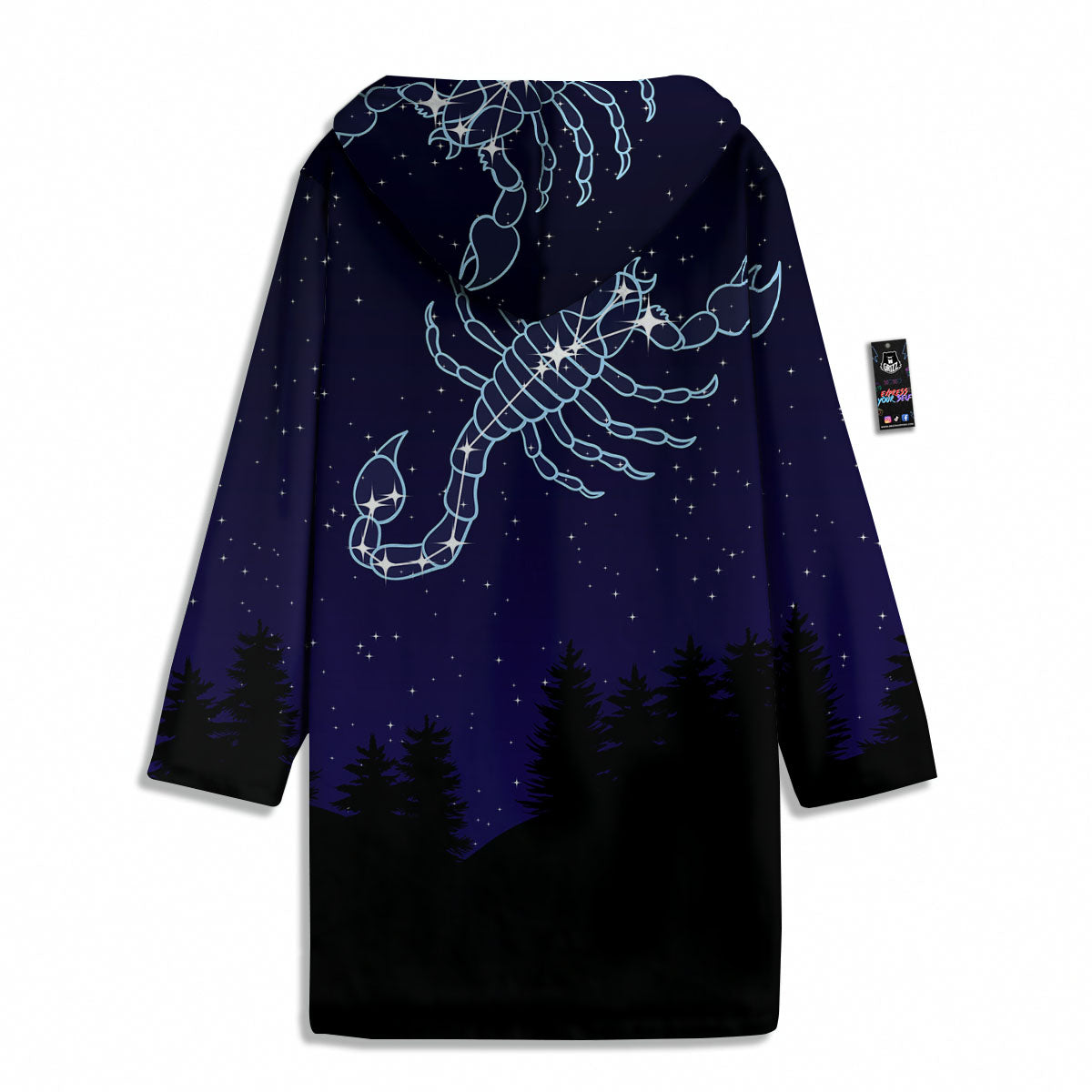 Constellation Scorpio Print Men's Windbreaker Jacket-grizzshop