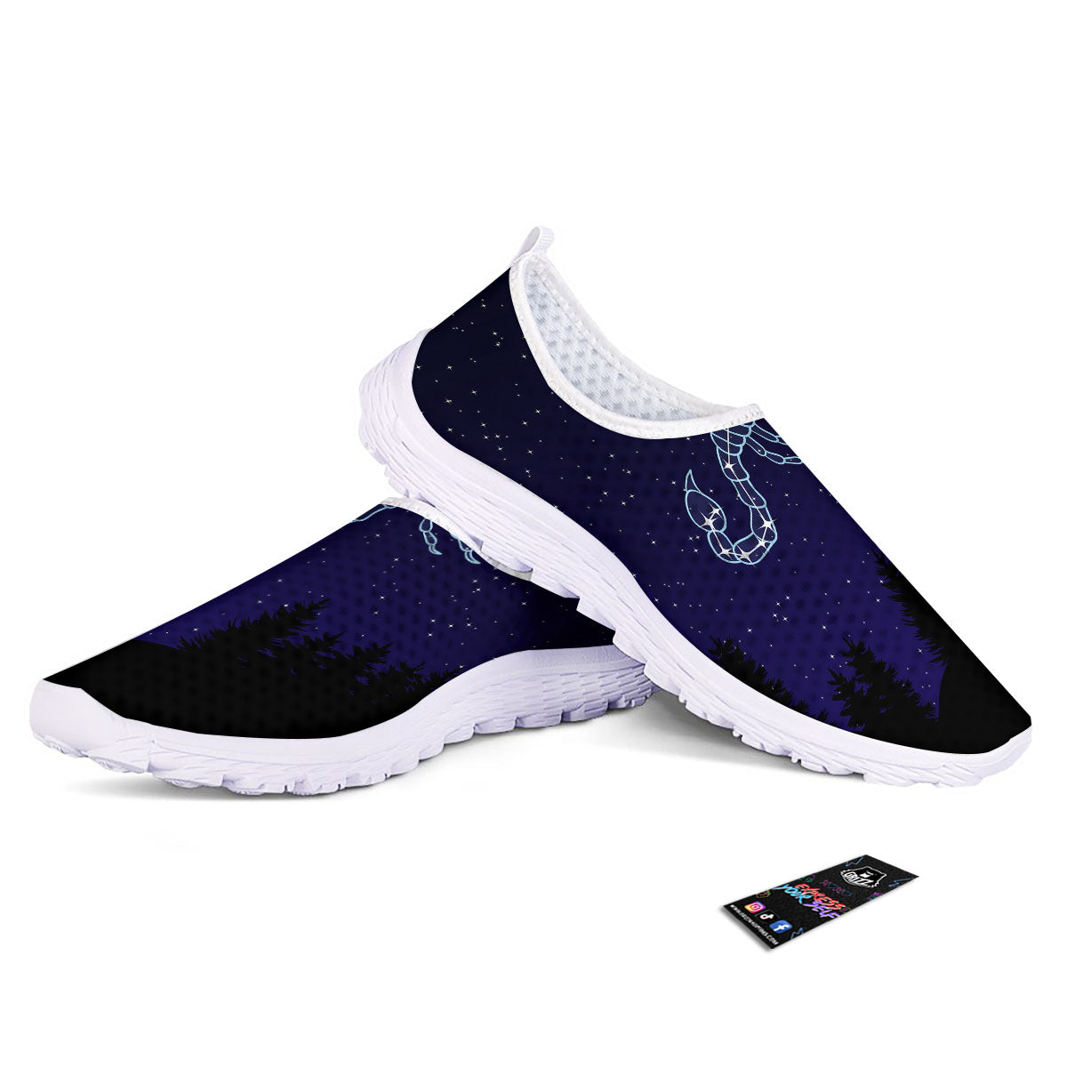 Constellation Scorpio Print Nurse Shoes-grizzshop