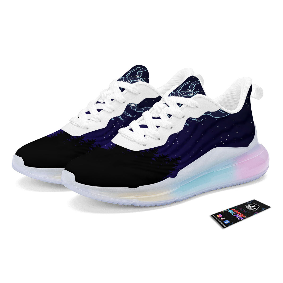Constellation Scorpio Print Running Sneakers-grizzshop