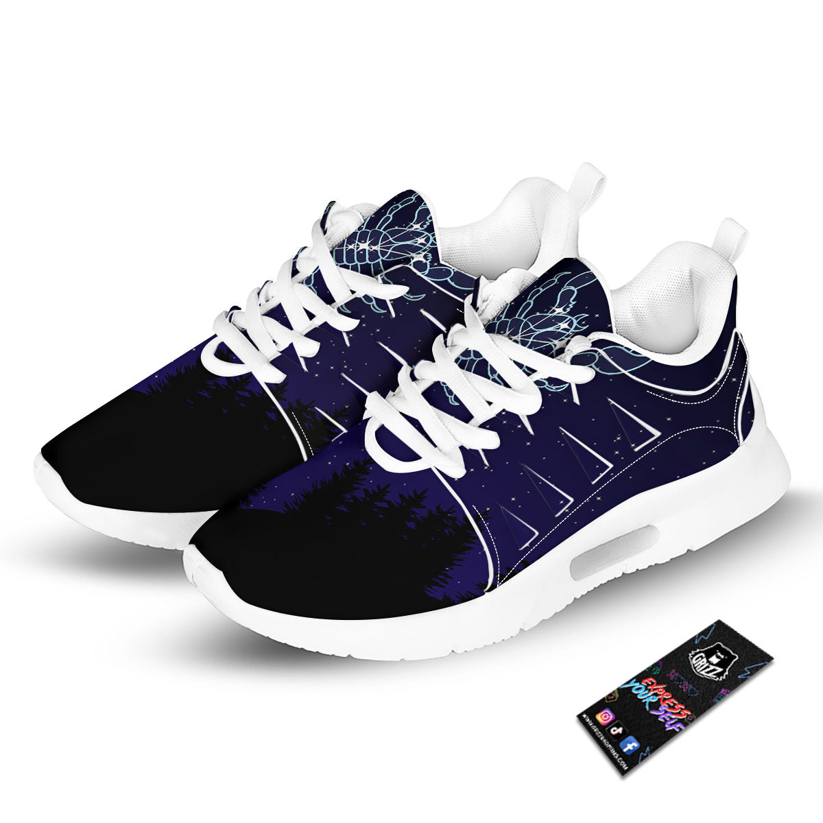 Constellation Scorpio Print Tennis Shoes-grizzshop