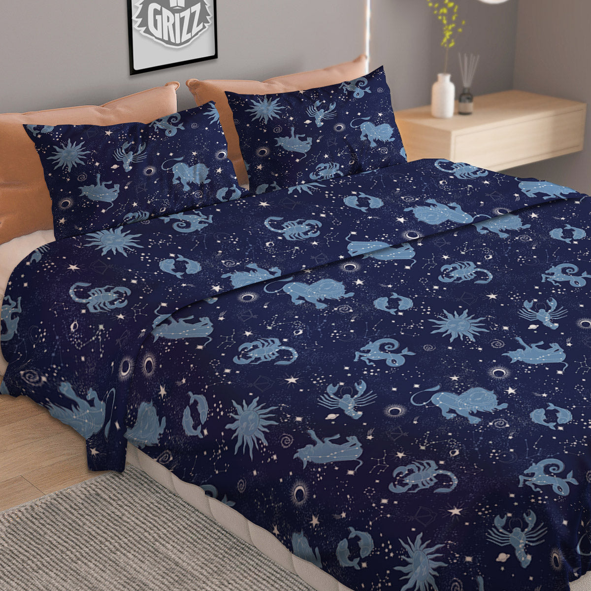 Dolphins In The Ocean Cute Print Pattern Duvet Cover Bedding Set