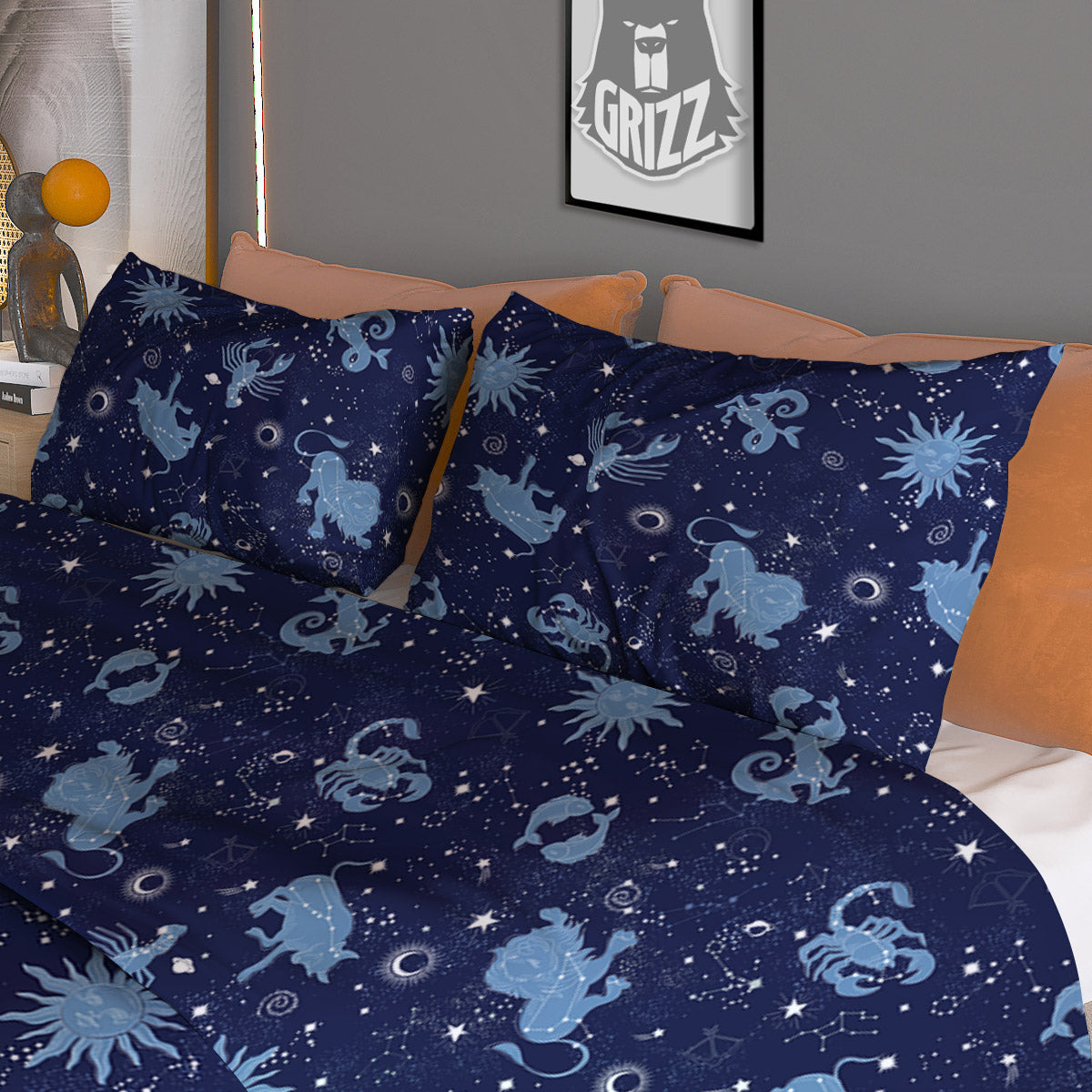 Dolphins In The Ocean Cute Print Pattern Duvet Cover Bedding Set