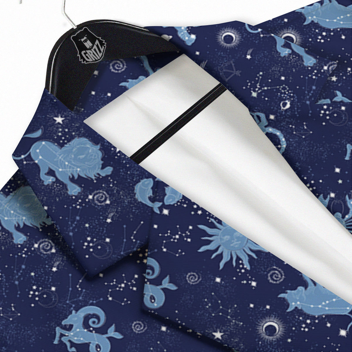 Constellation Signs Zodiac Print Pattern Men's Sport Coat-grizzshop