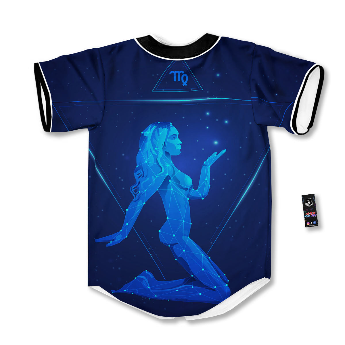 Constellation Virgo Print Baseball Jersey-grizzshop