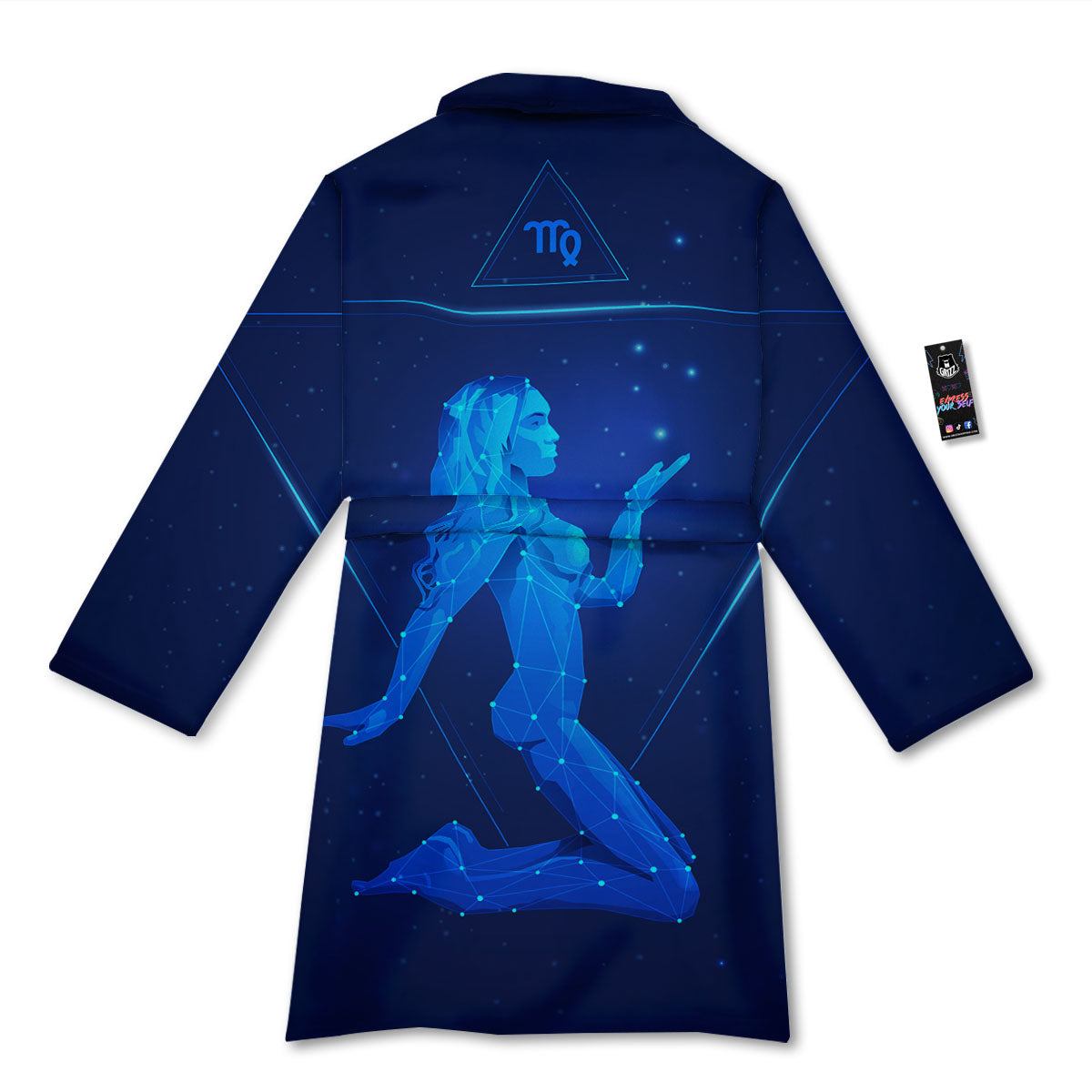 Constellation Virgo Print Bathrobe-grizzshop