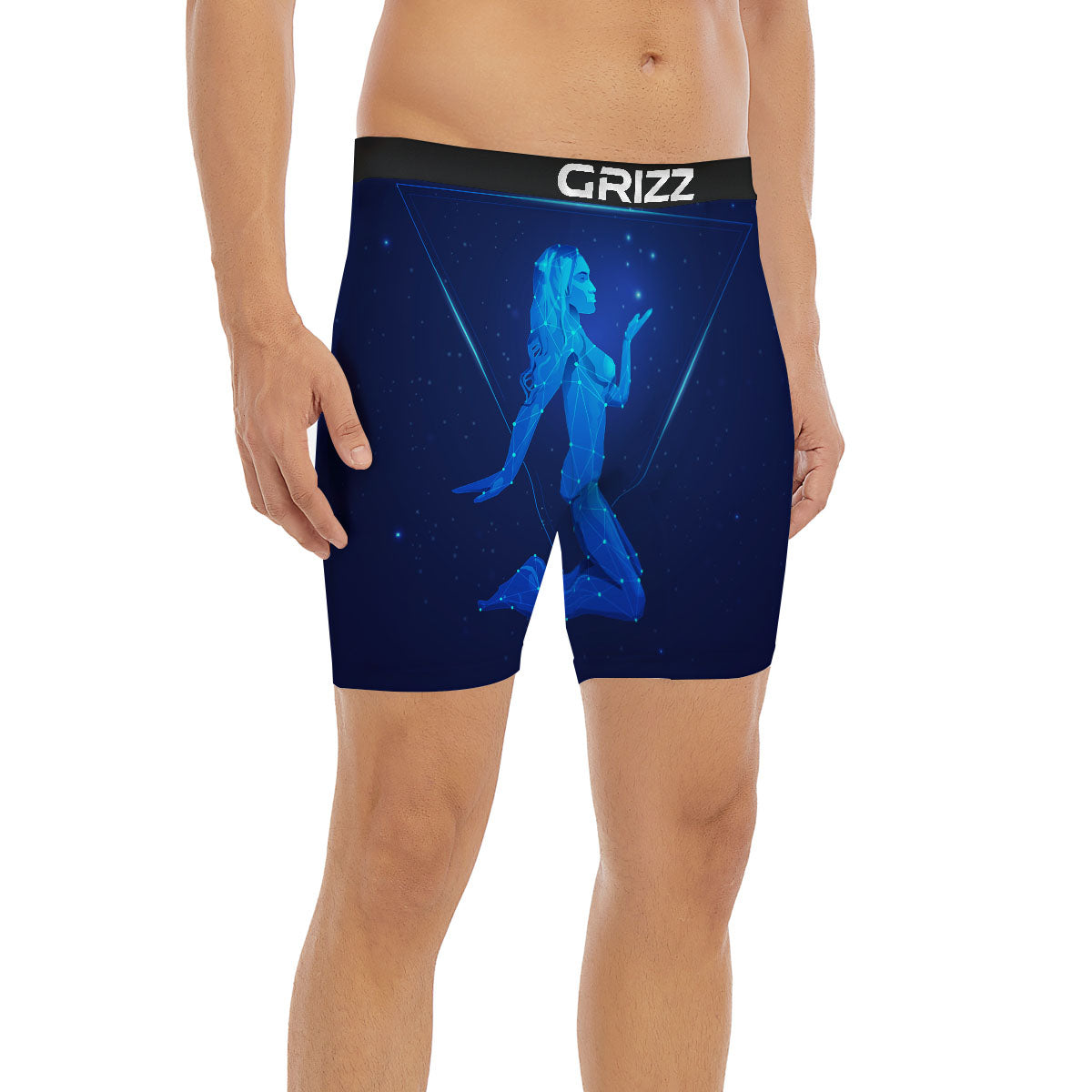 Constellation Virgo Print Boxer Briefs-grizzshop