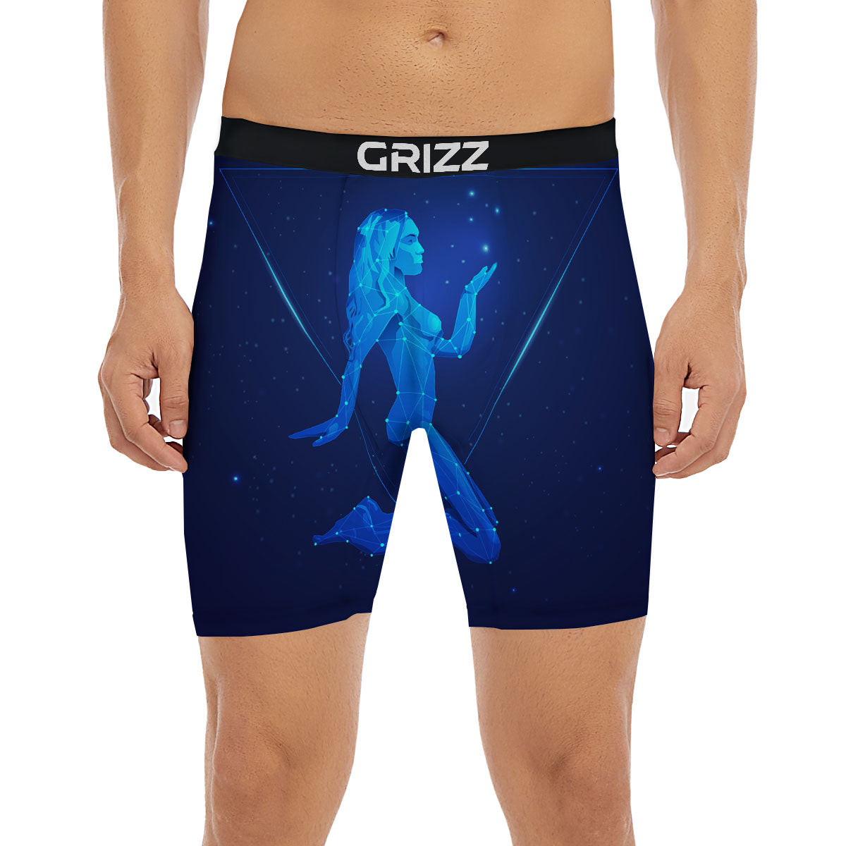 Constellation Virgo Print Boxer Briefs-grizzshop