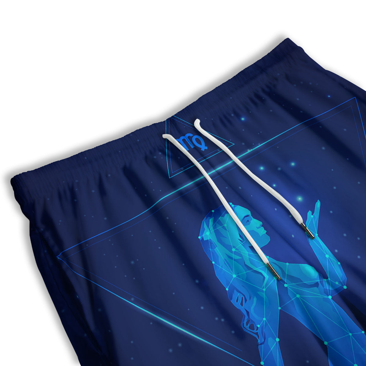 Constellation Virgo Print Men's Athletic Shorts