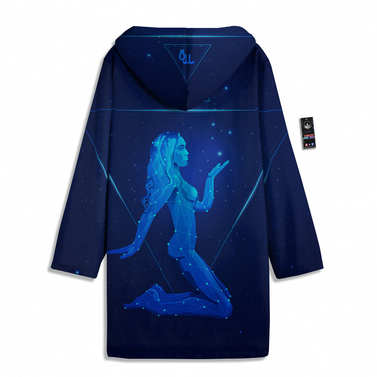 Constellation Virgo Print Men's Windbreaker Jacket-grizzshop