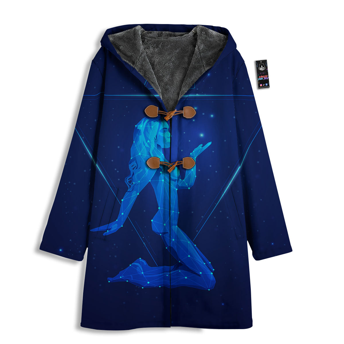 Constellation Virgo Print Men's Windbreaker Jacket-grizzshop
