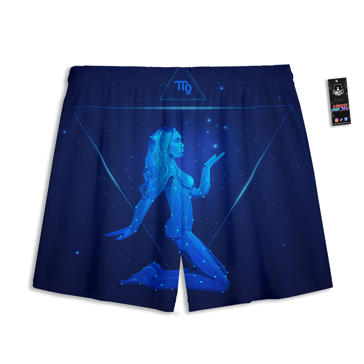 Constellation Virgo Print Mesh Shorts