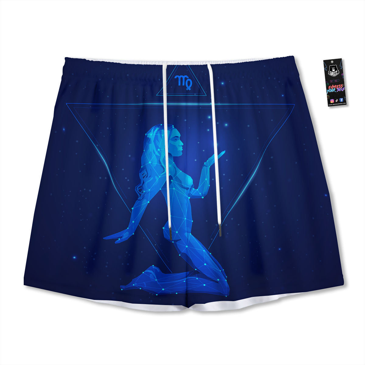 Constellation Virgo Print Mesh Shorts