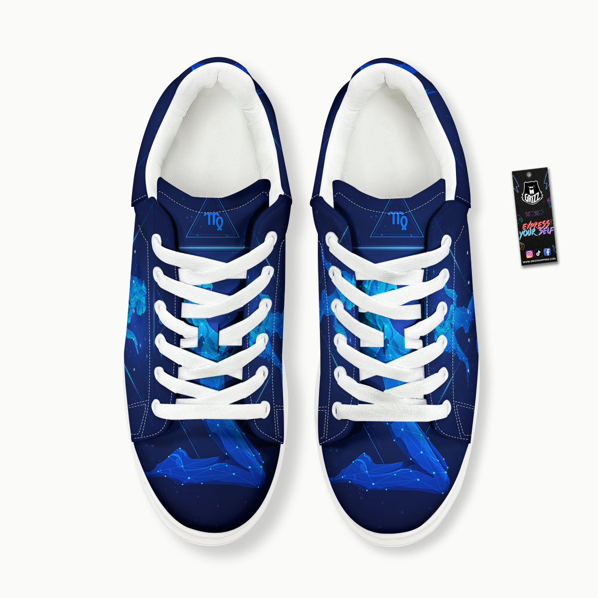 Constellation Virgo Print Platform Shoes-grizzshop