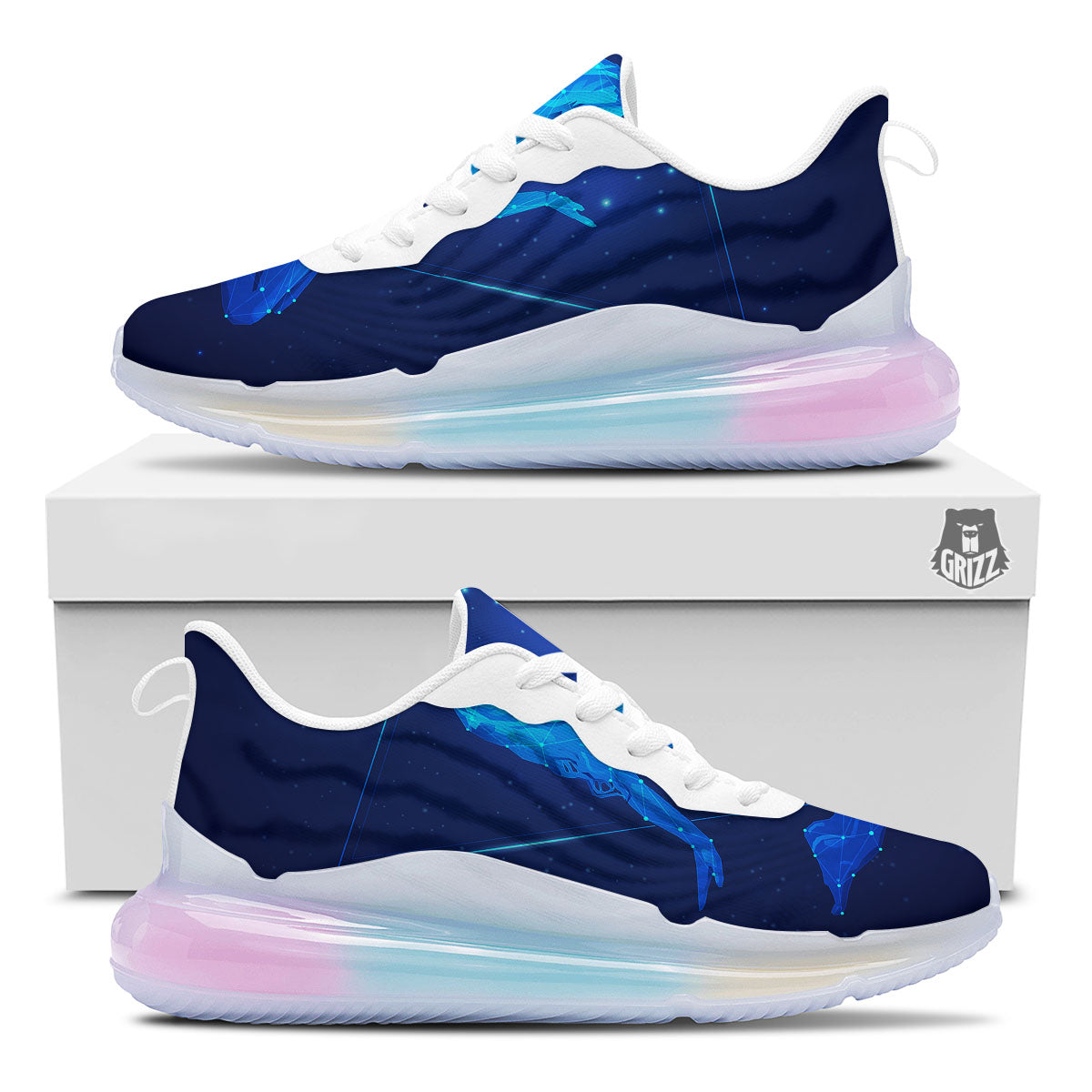 Constellation Virgo Print Running Sneakers-grizzshop