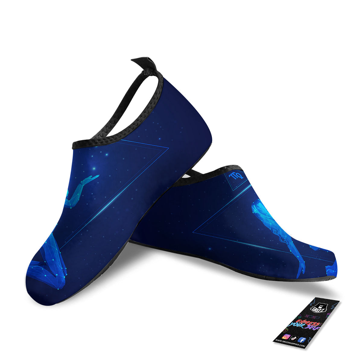 Constellation Virgo Print Water Shoes-grizzshop