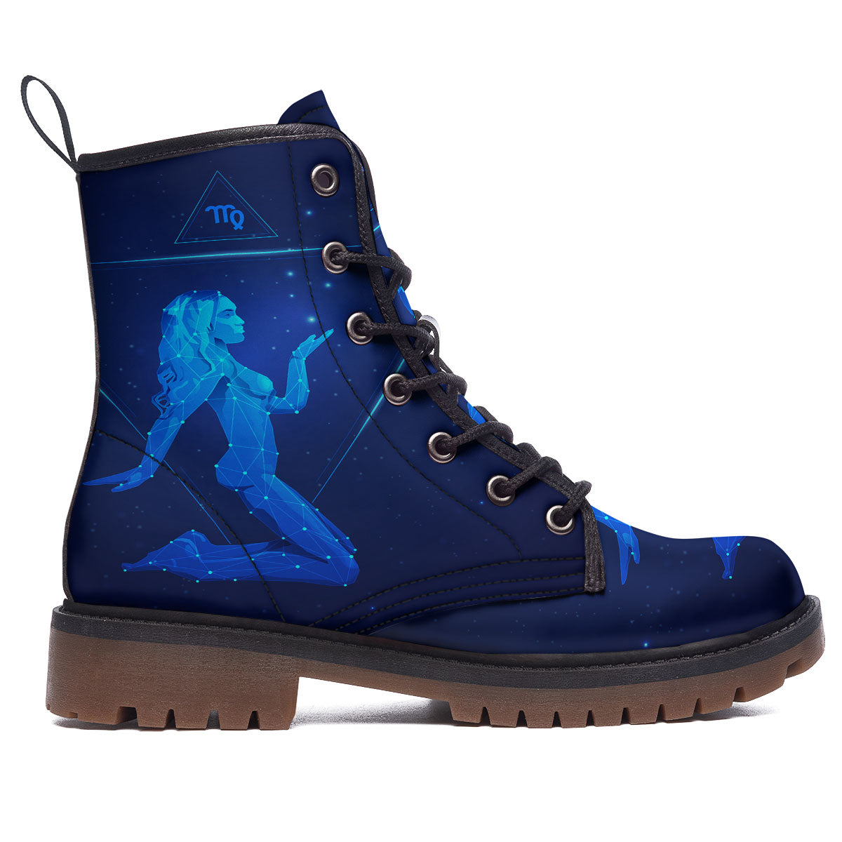 Constellation Virgo Print Work Boots-grizzshop