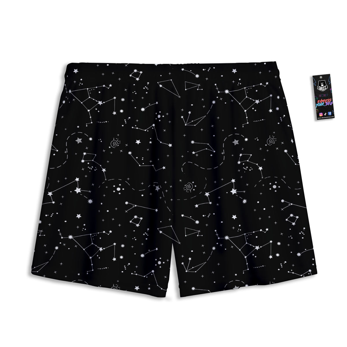 Emoji Funny Print Pattern Mesh Shorts