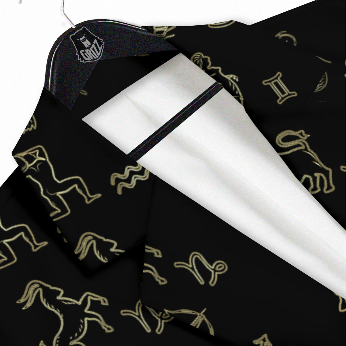 Constellation Zodiac Print Pattern Men's Sport Coat-grizzshop