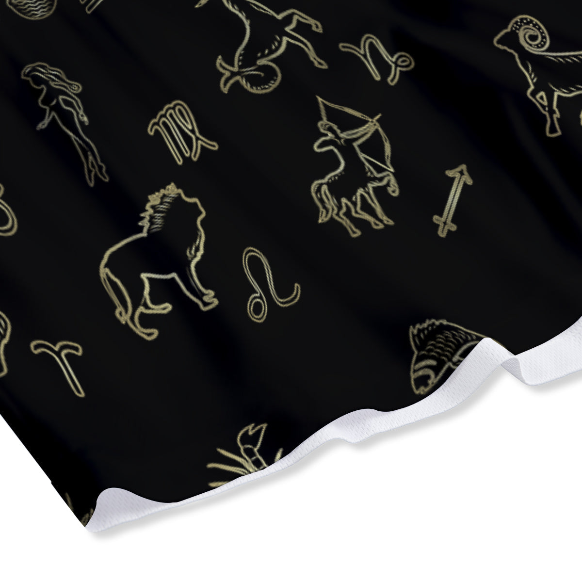 Constellation Zodiac Print Pattern Mesh Shorts
