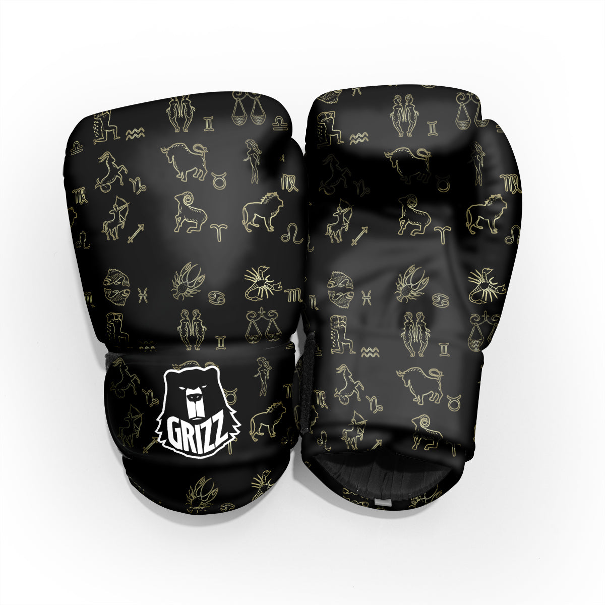 Constellation Zodiac Print Pattern Pro Boxing Glove