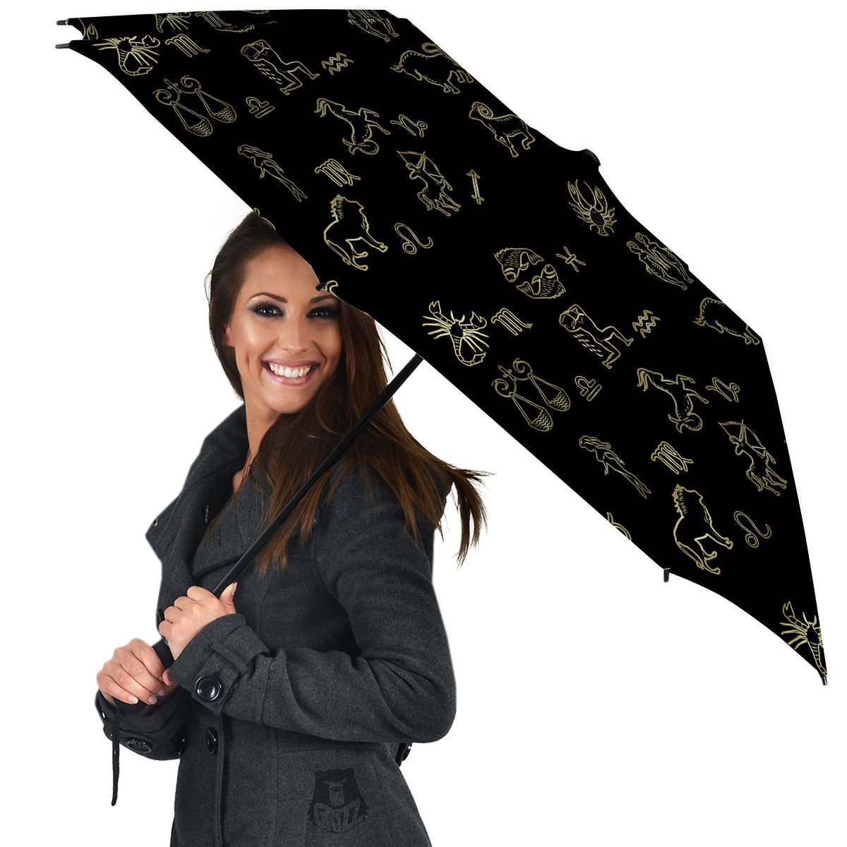 Constellation Zodiac Print Pattern Umbrella-grizzshop