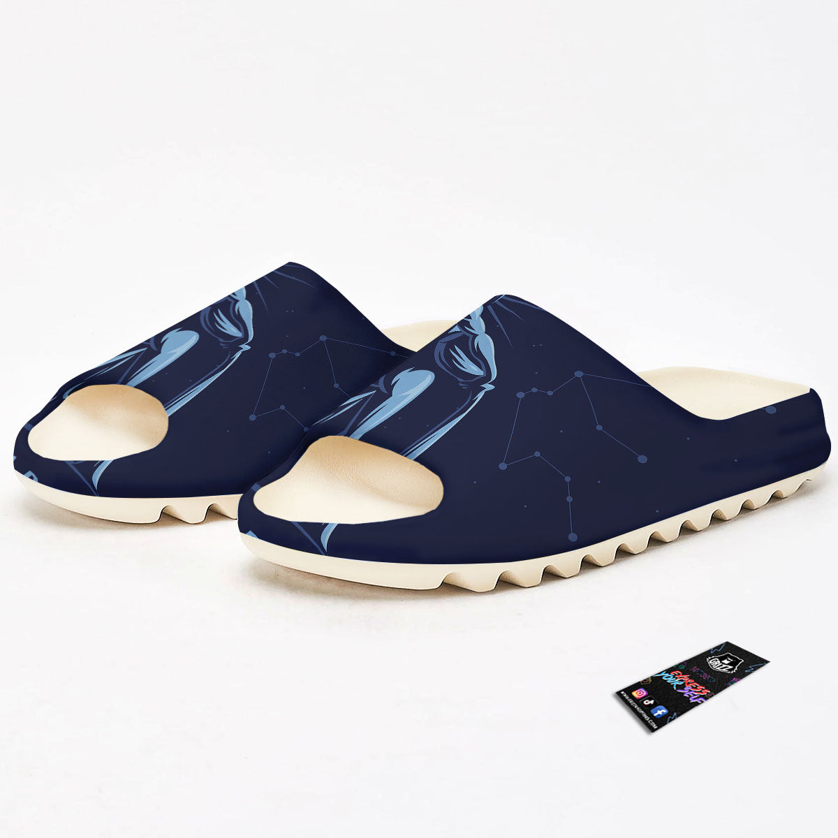 Constellation Aquarius Print Sandals-grizzshop