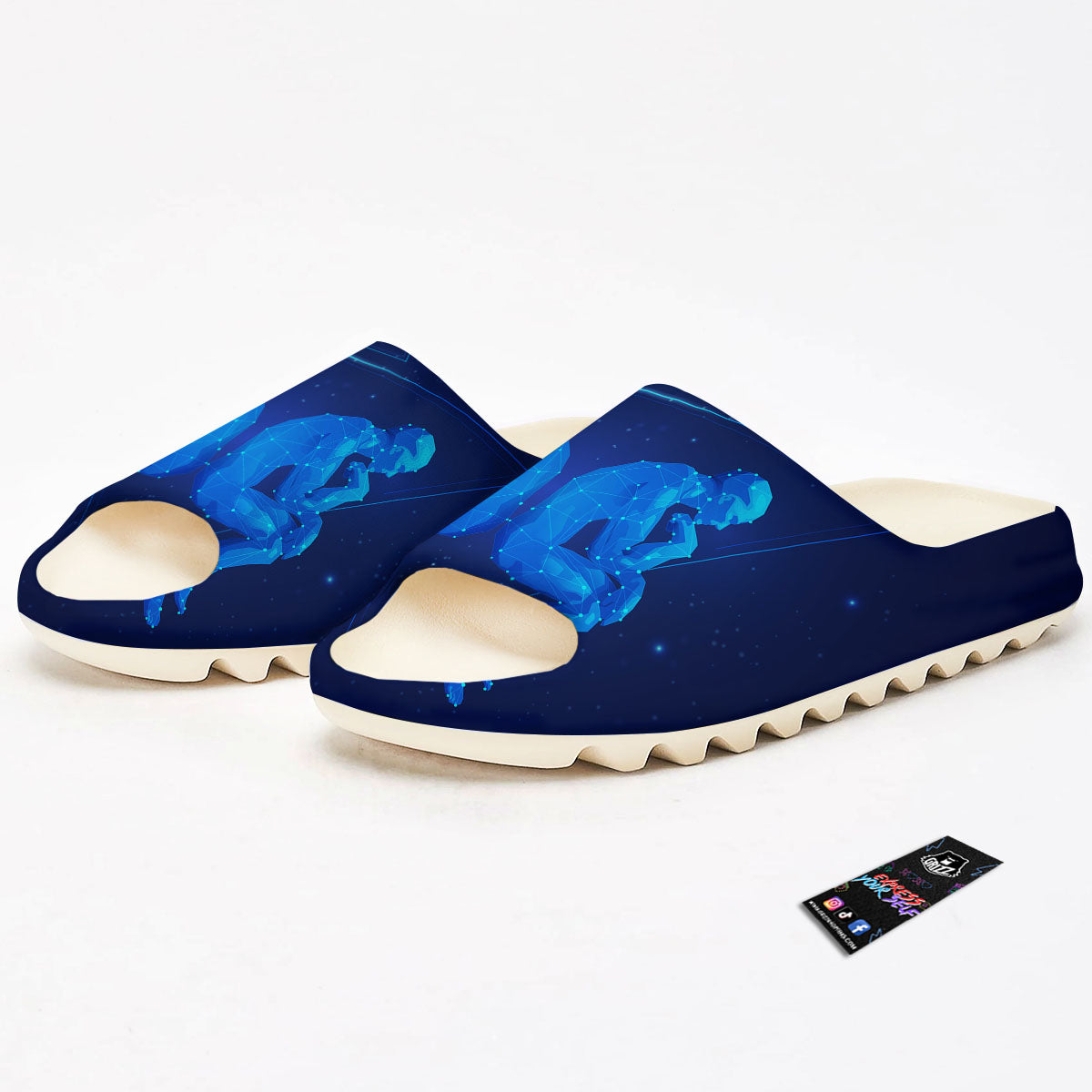 Constellation Gemini Print Sandals-grizzshop