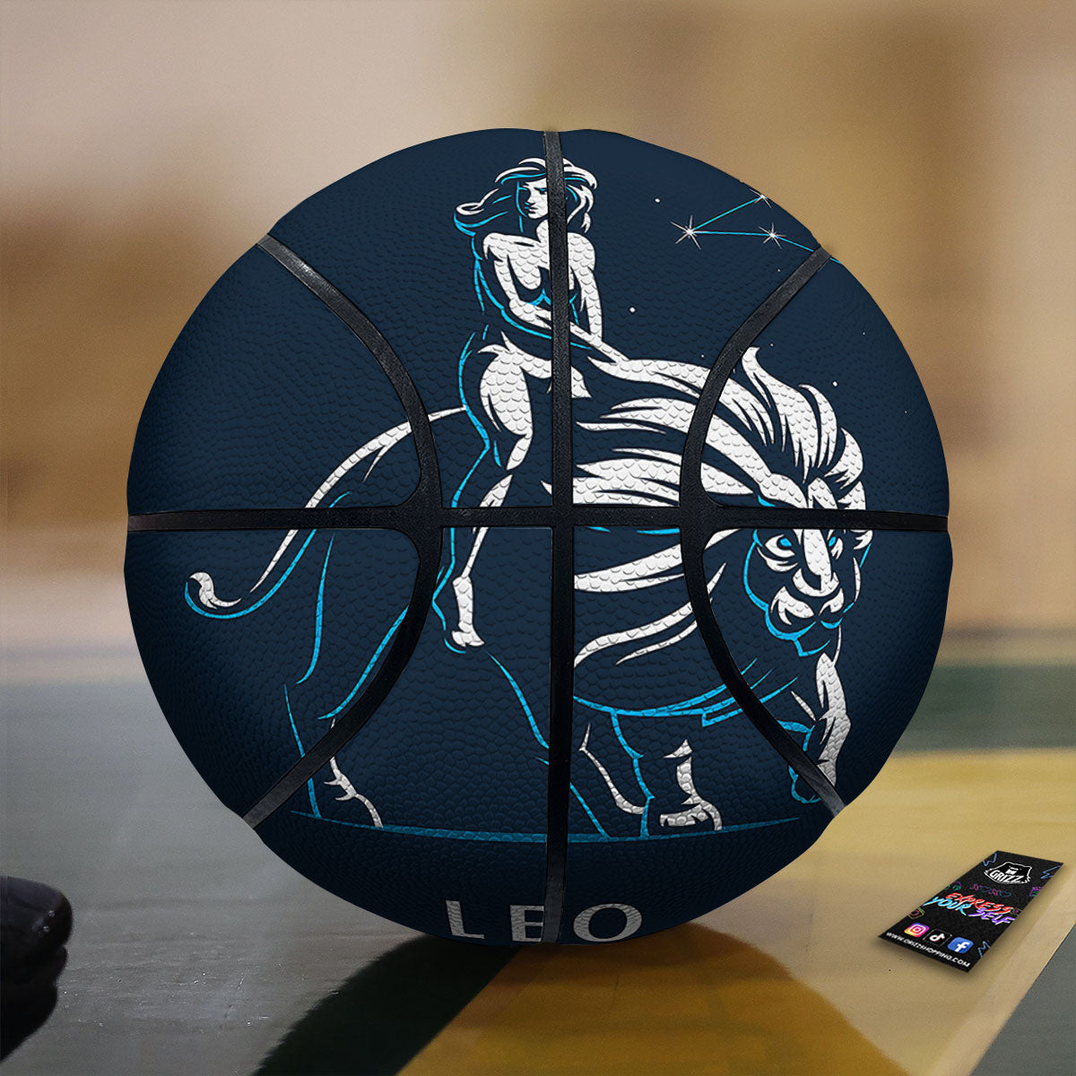 Constellation Leo Print Basketball