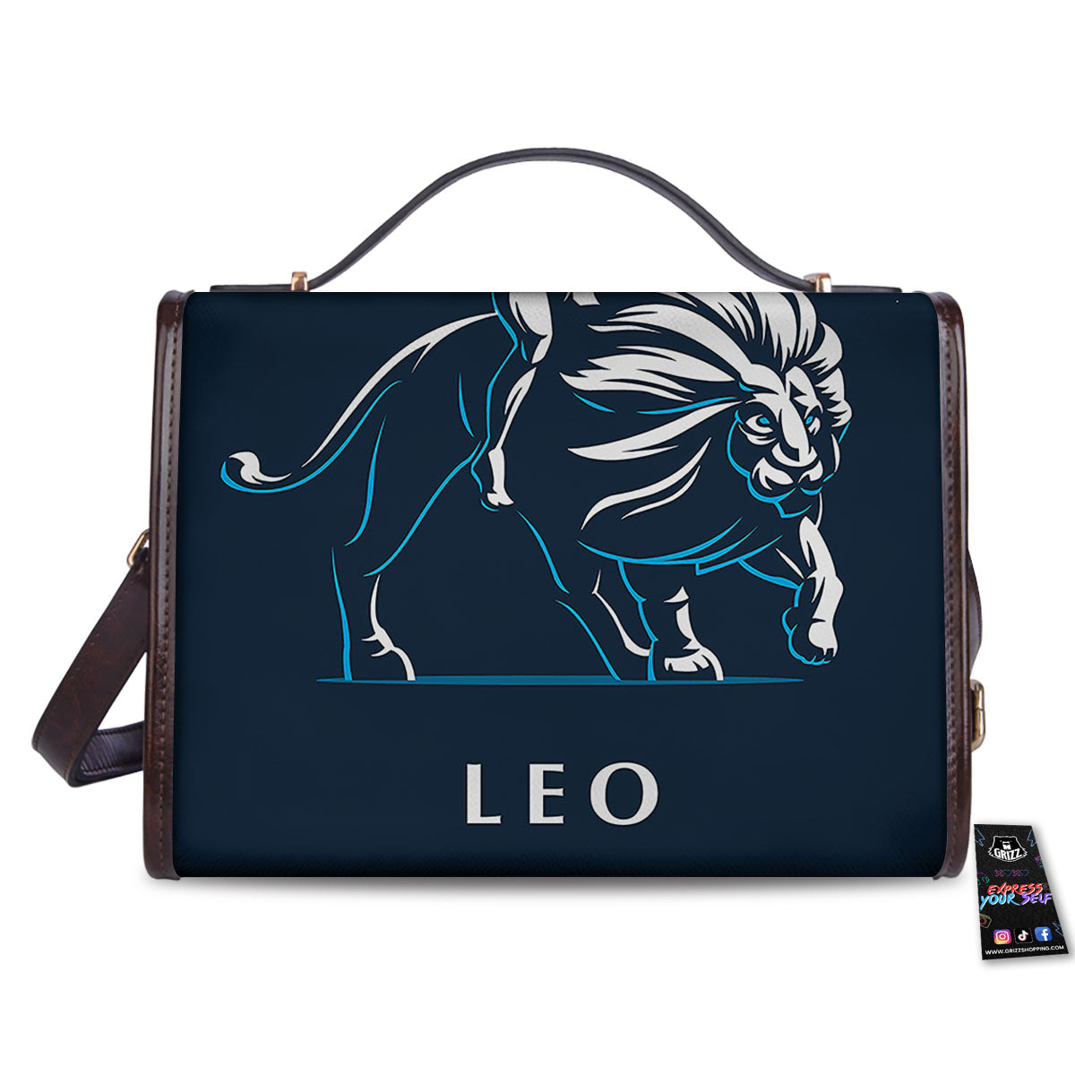 Constellation Leo Print Women's Satchel Bag