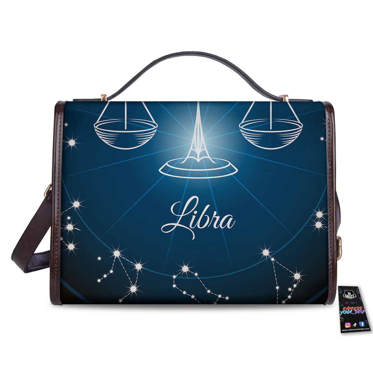 Constellation Libra Print Women's Satchel Bag