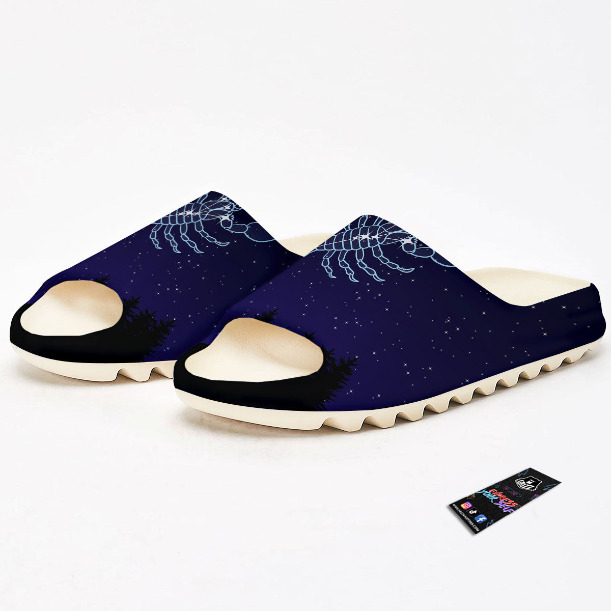 Constellation Scorpio Print Sandals-grizzshop