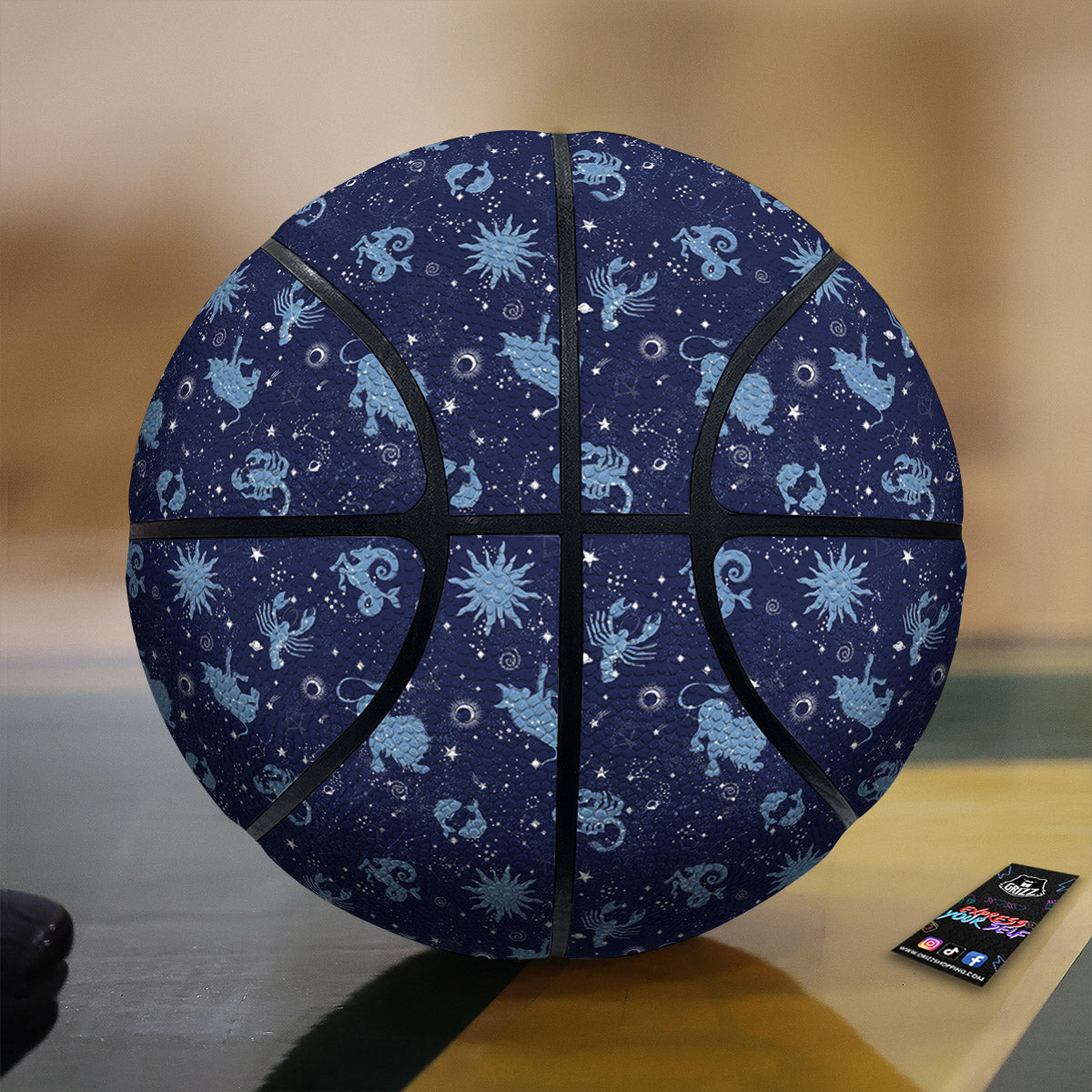 Constellation Signs Zodiac Print Pattern Basketball