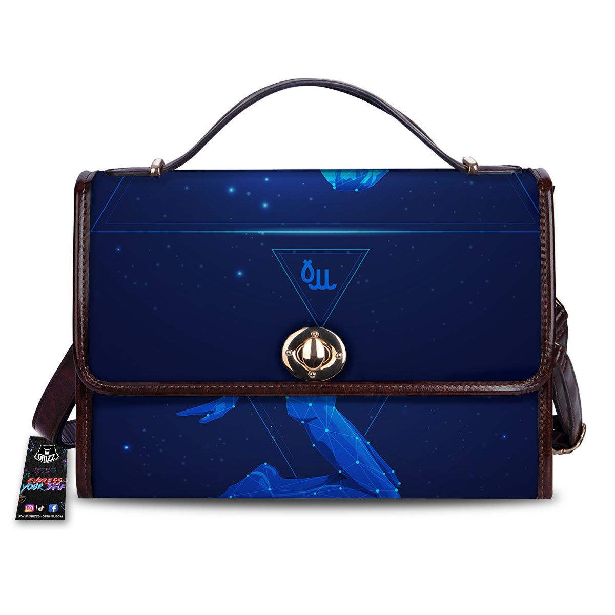 Constellation Virgo Print Women's Satchel Bag