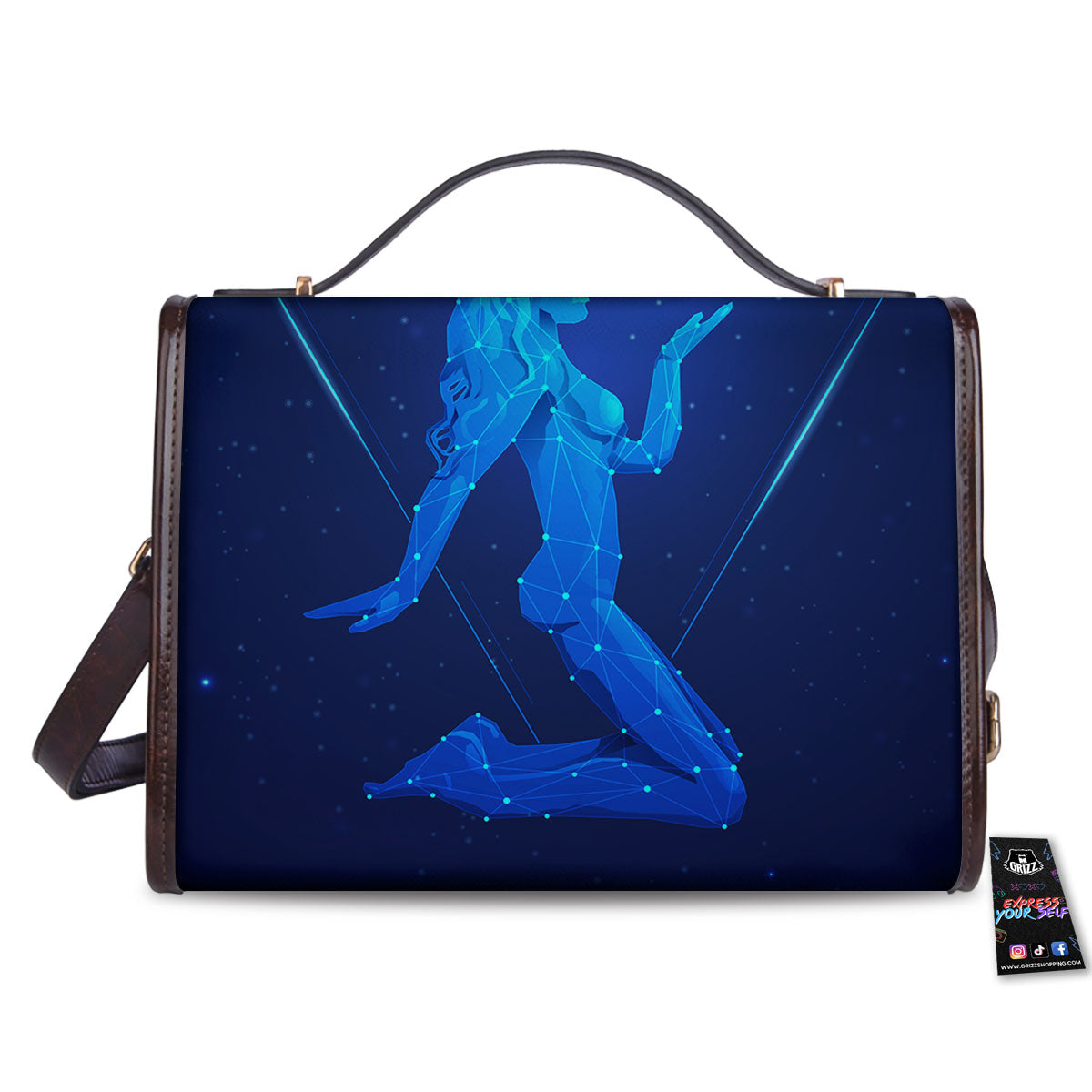 Constellation Virgo Print Women's Satchel Bag