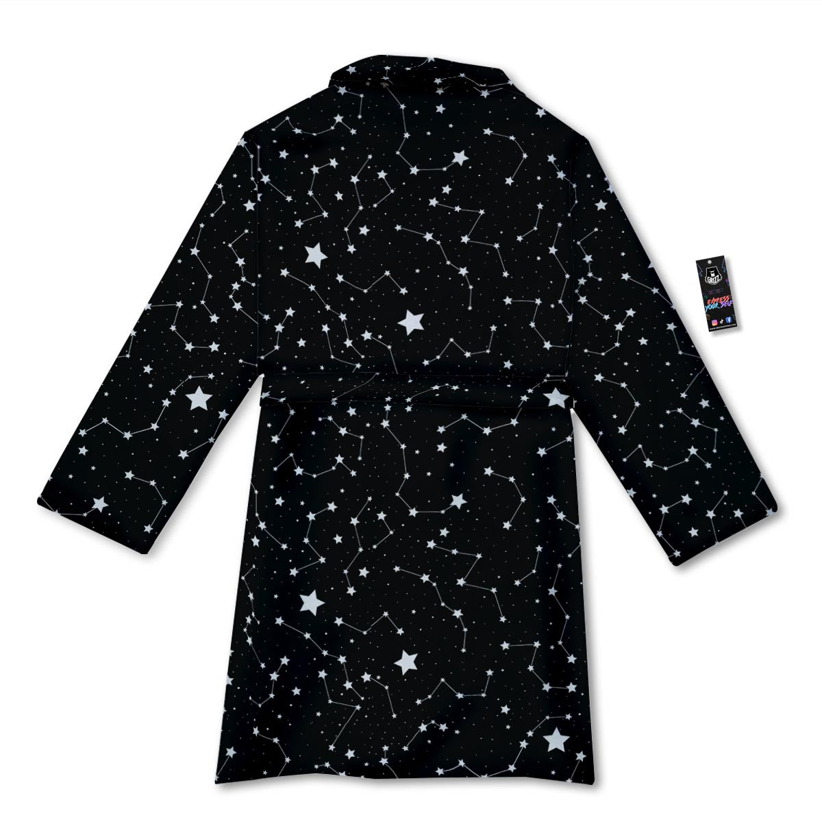Constellations Star Print Pattern Bathrobe-grizzshop