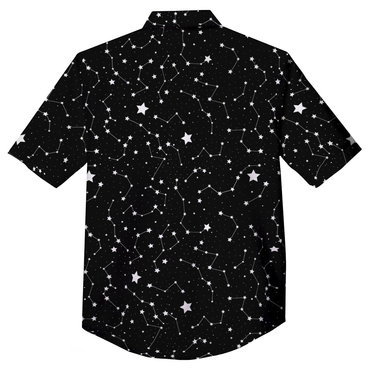 Constellations Star Print Pattern Button Up Shirt-grizzshop