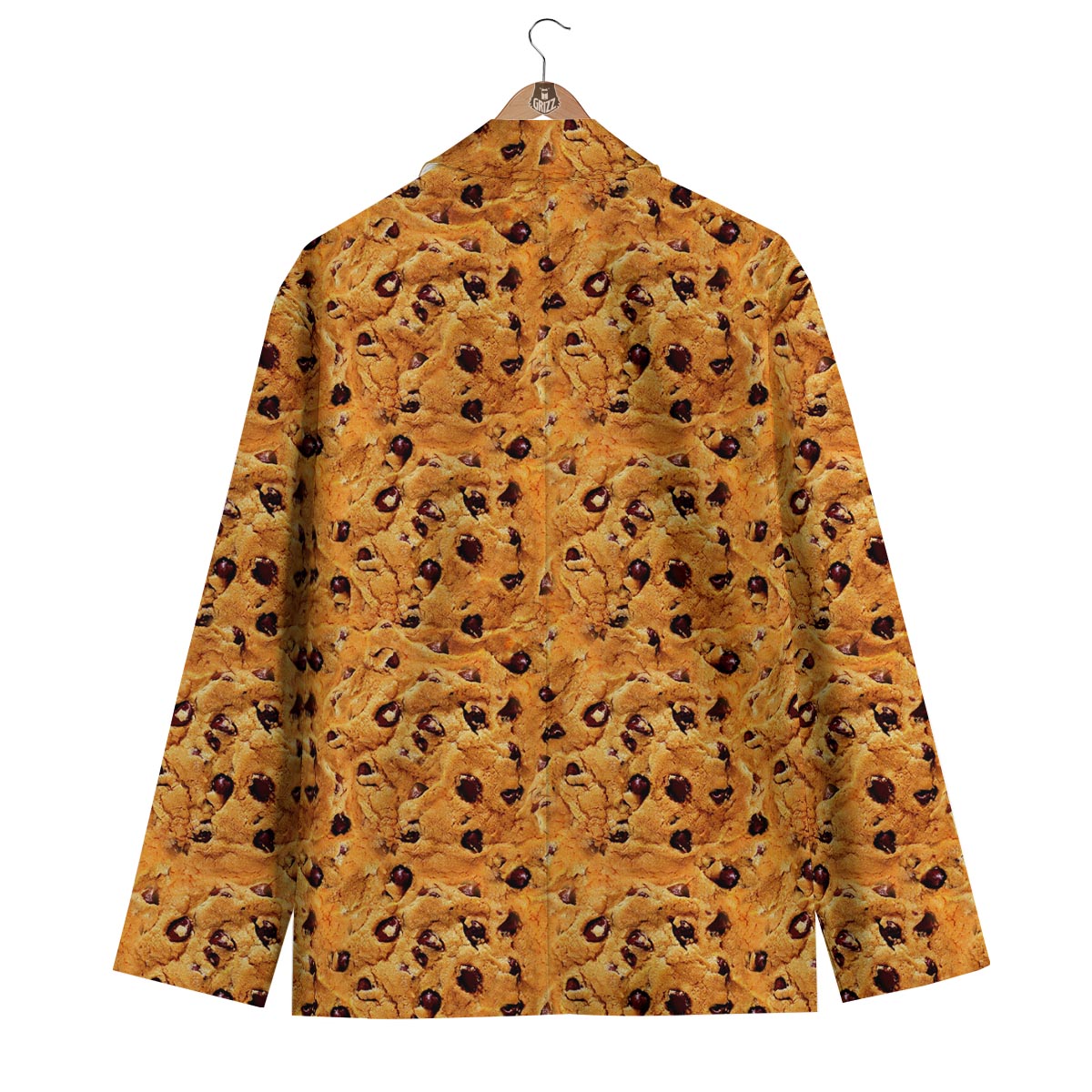Cookie Biscuit Pattern Print Men's Blazer-grizzshop