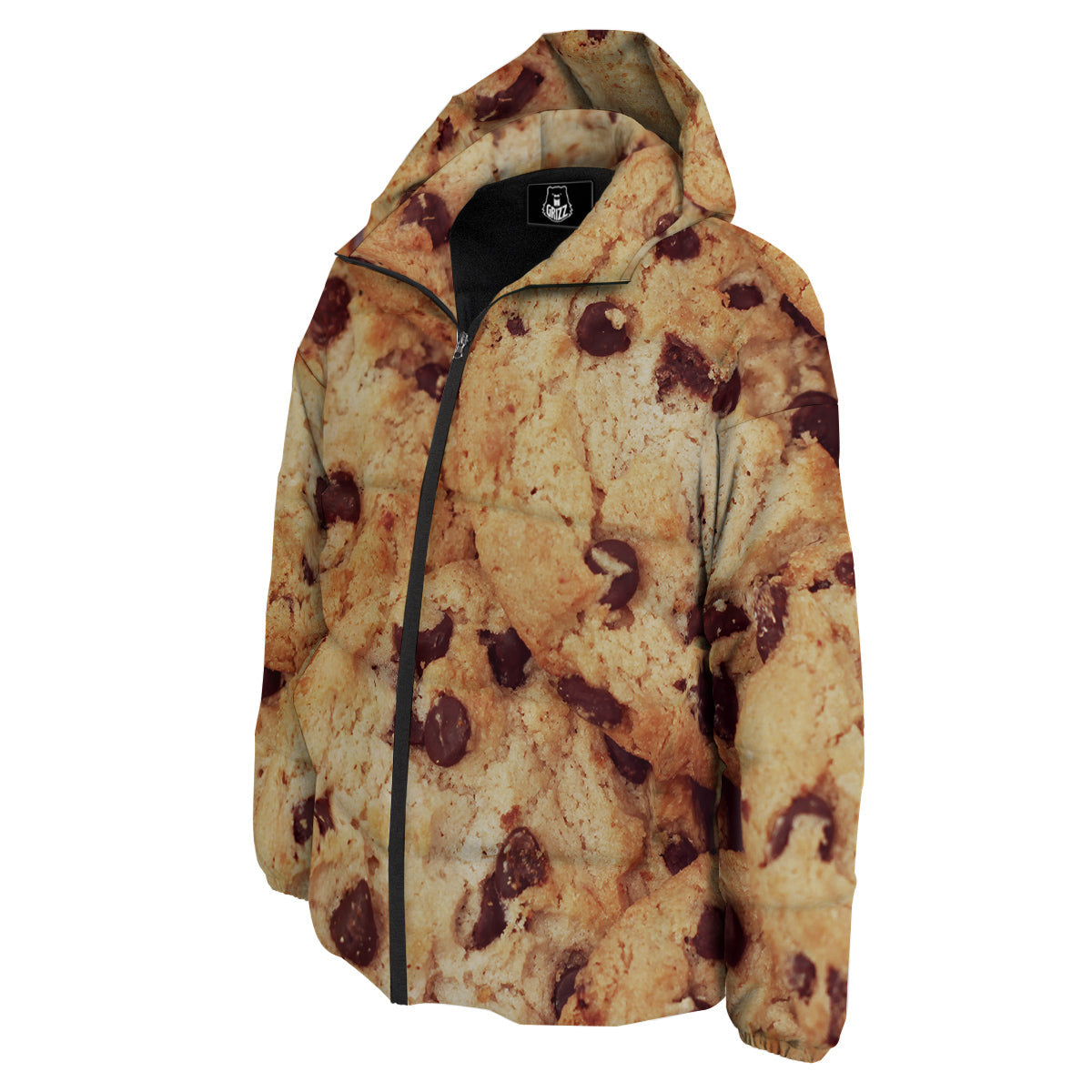 Cookie Chocolate Chip Print Down Jacket-grizzshop