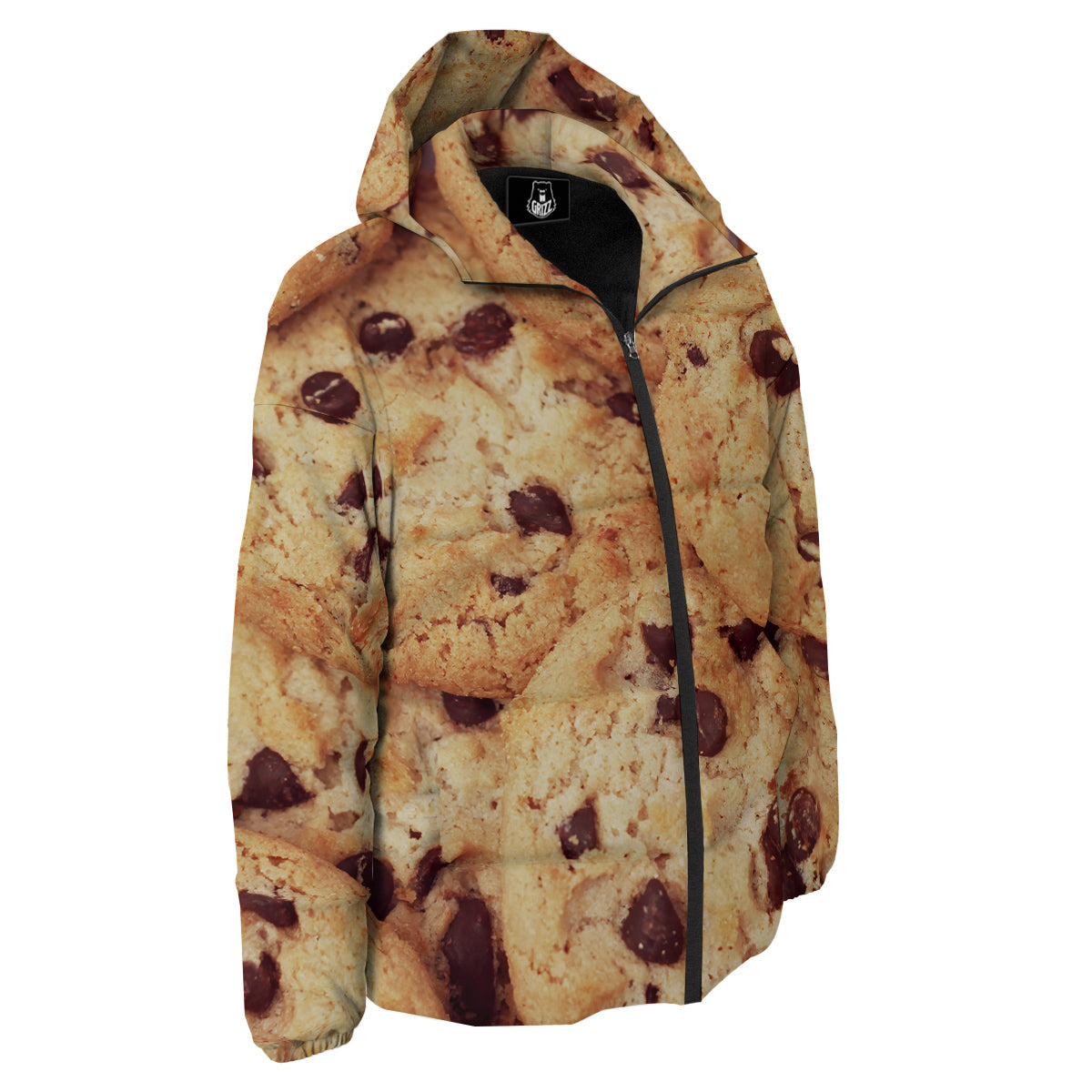 Cookie Chocolate Chip Print Down Jacket-grizzshop