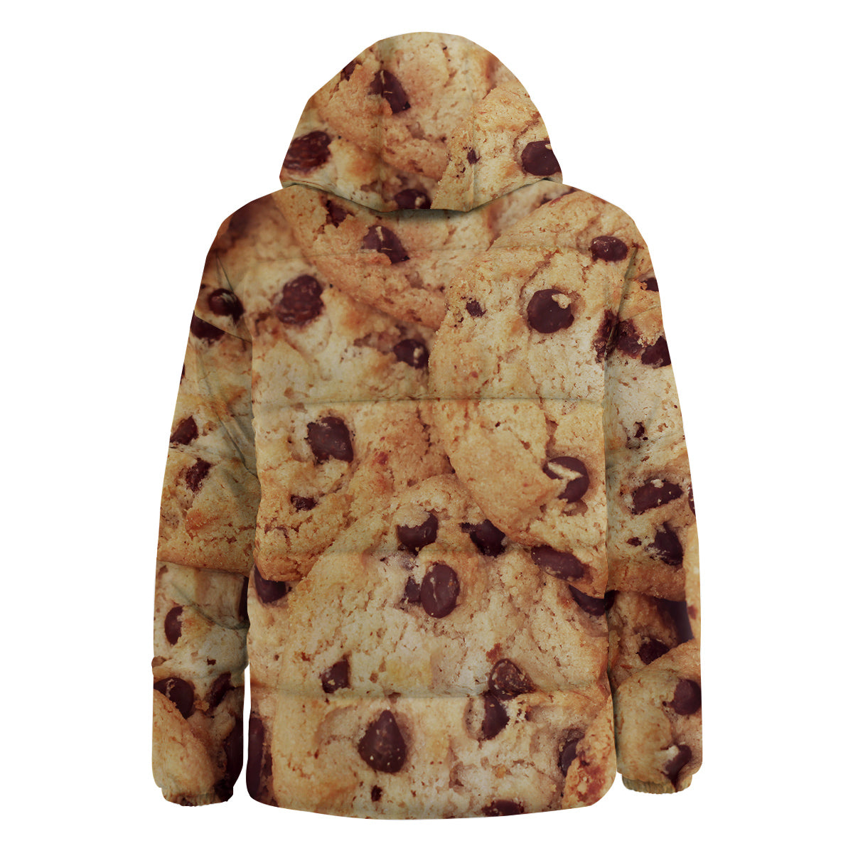 Cookie Chocolate Chip Print Down Jacket-grizzshop
